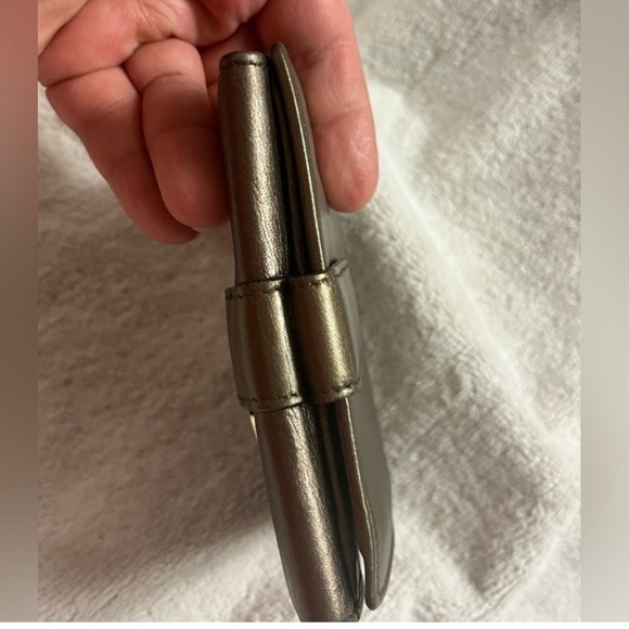 BVLGARI Metallic Brown Chandra with Leather Double Ring Flap monogram - Picture 11 of 13